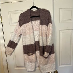 Soft color blocked Cardigan